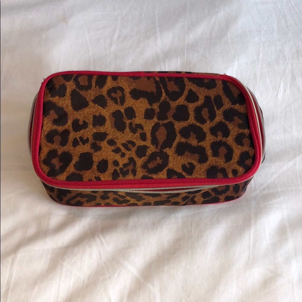 Nwot Leopard Print Makeup Case - image 2
